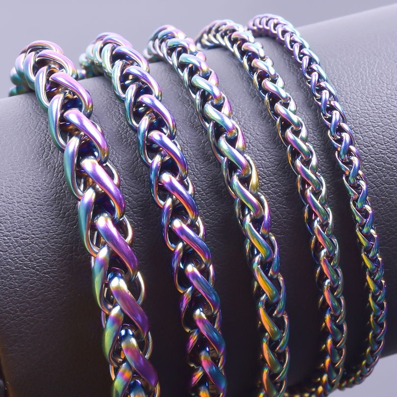 Men Accessories Neck Chain - Width 3/4/5/6/7mm Stainless Steel Necklace For