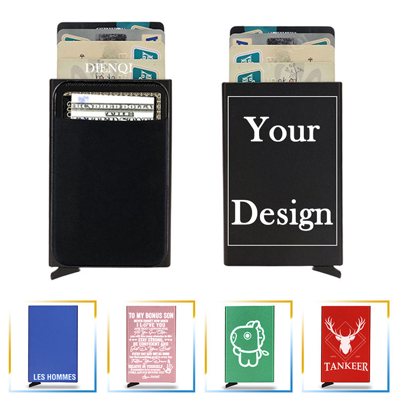 Card Case Minimalist - Engraving Rfid Credit Card Holder Smart