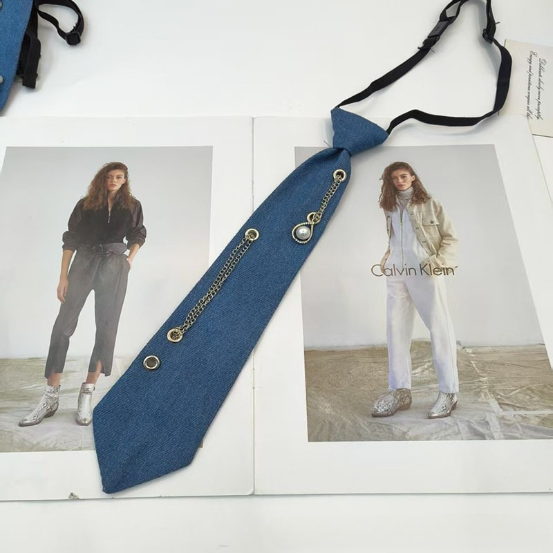 Cowboy Style Blue Necktie JK S – обзор и цена Men Accessories Neck Chain