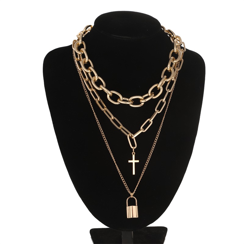 FNQUFUJ Layered grunge aesthet – обзор и цена Men Accessories Neck Chain