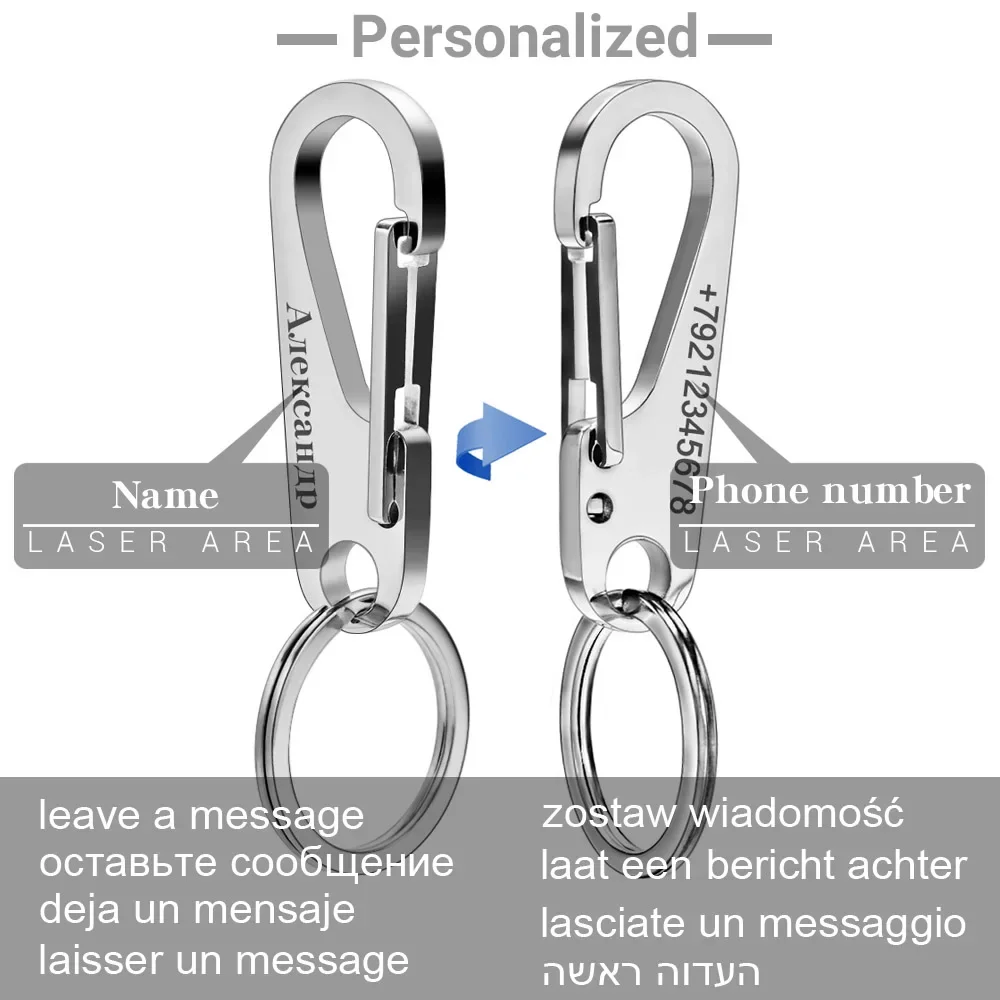 304 Stainless Steel Keyring Pe – обзор и цена Men Accessories In Silver