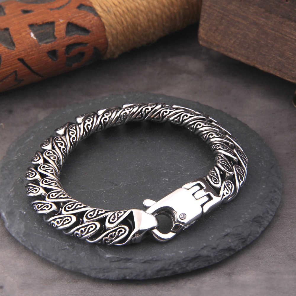 Man Bracelet Homme 12MM Wide S – обзор и цена Men'S Accessories Hand Bands