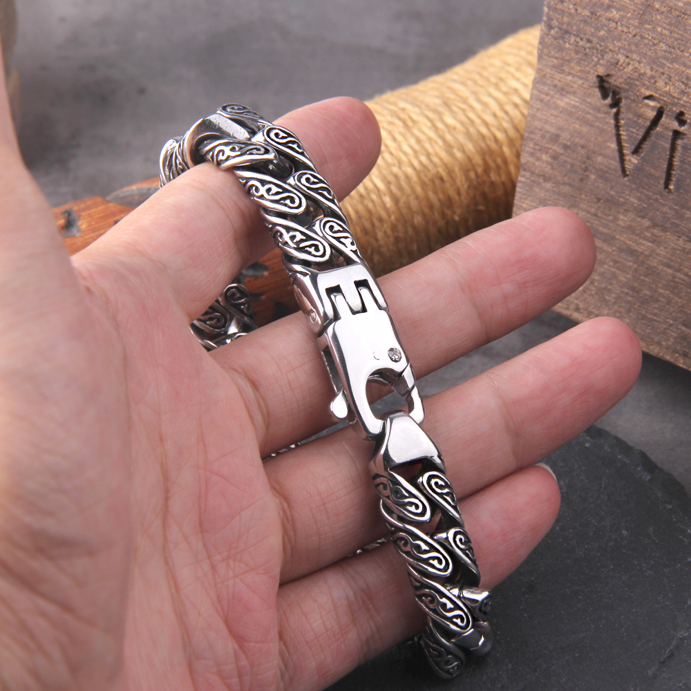 Man Bracelet Homme 12MM Wide S – обзор и цена Men'S Accessories Hand Bands