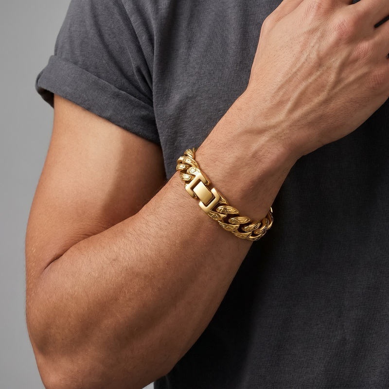Man Bracelet Homme 13MM Wide S – обзор и цена Men'S Accessories Hand Bands