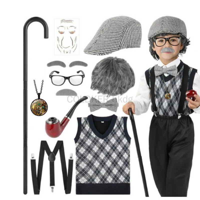 Halloween Festival Old Man Cos – обзор и цена Men Accessories Kit