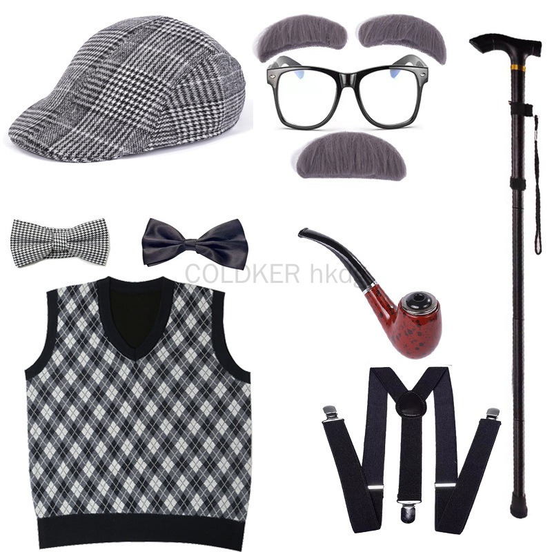 Halloween Festival Old Man Cos – обзор и цена Men Accessories Kit