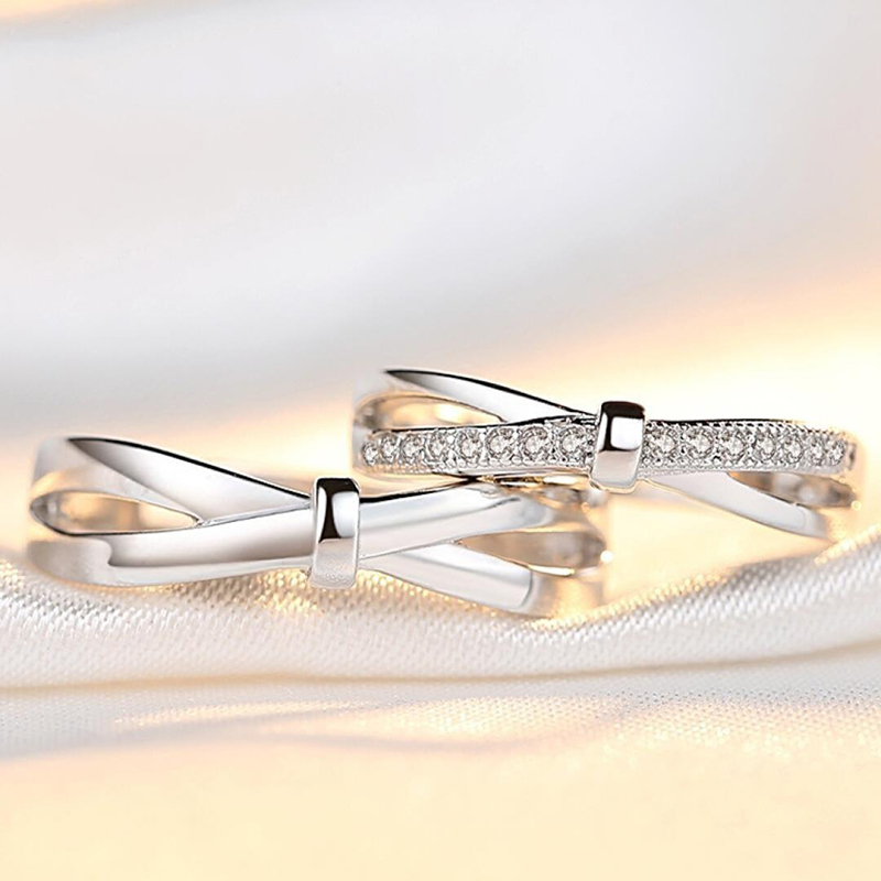 Romantic Bowknot Couple Rings  – обзор и цена Men'S Accessories Hand Bands