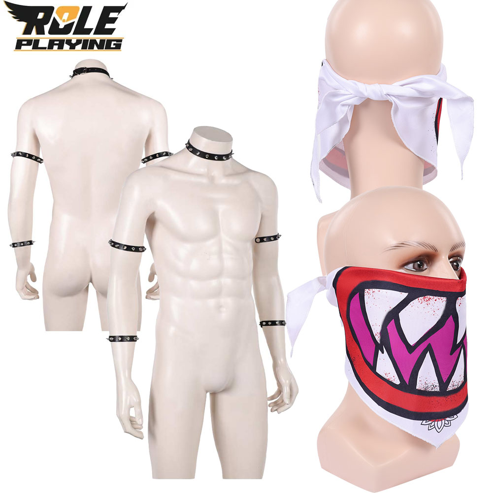 Bowser Jr Cosplay Scarf Mask B – обзор и цена Men Accessories Kit