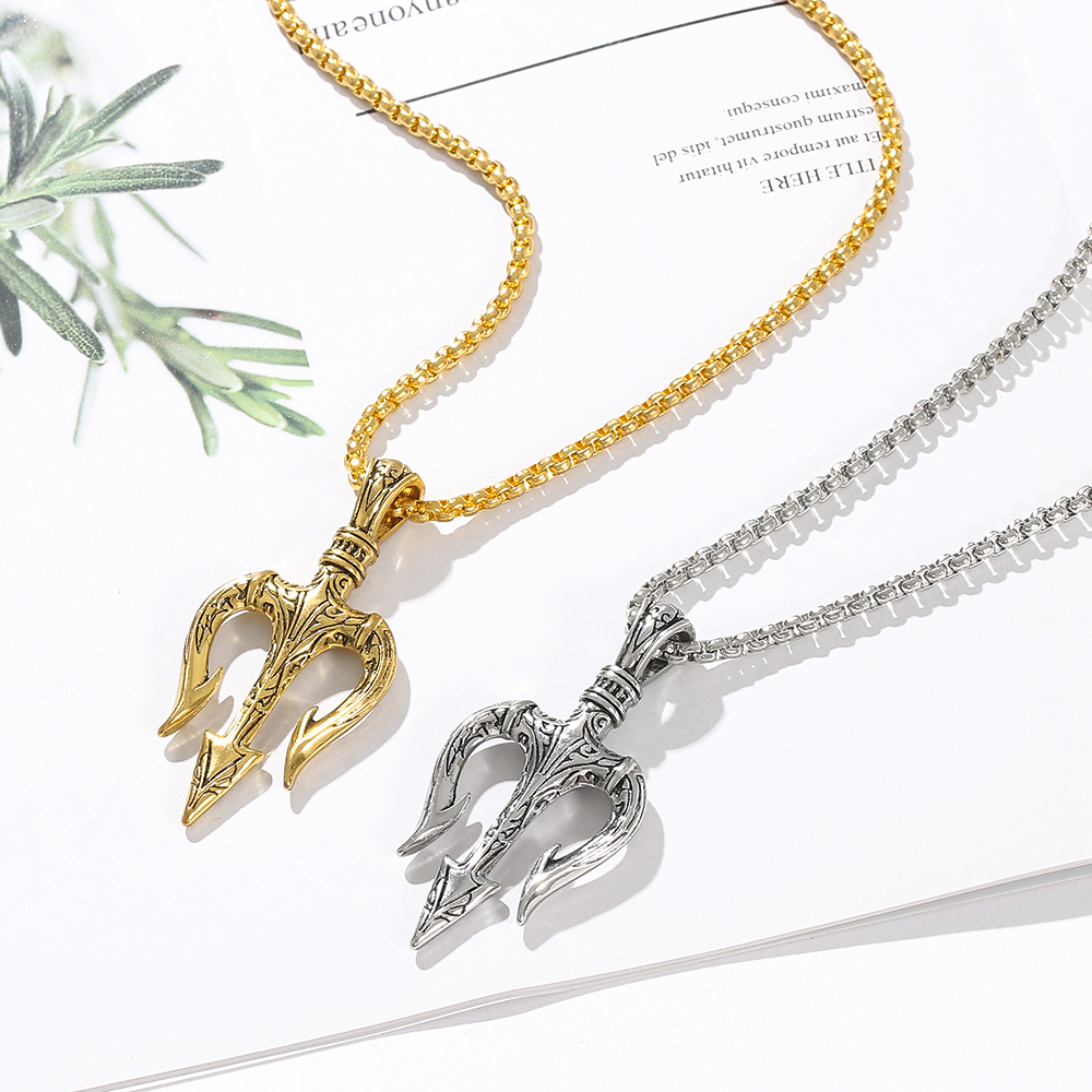 Punk Vintage Neptune Trident P – обзор и цена Men Accessories Neck Chain