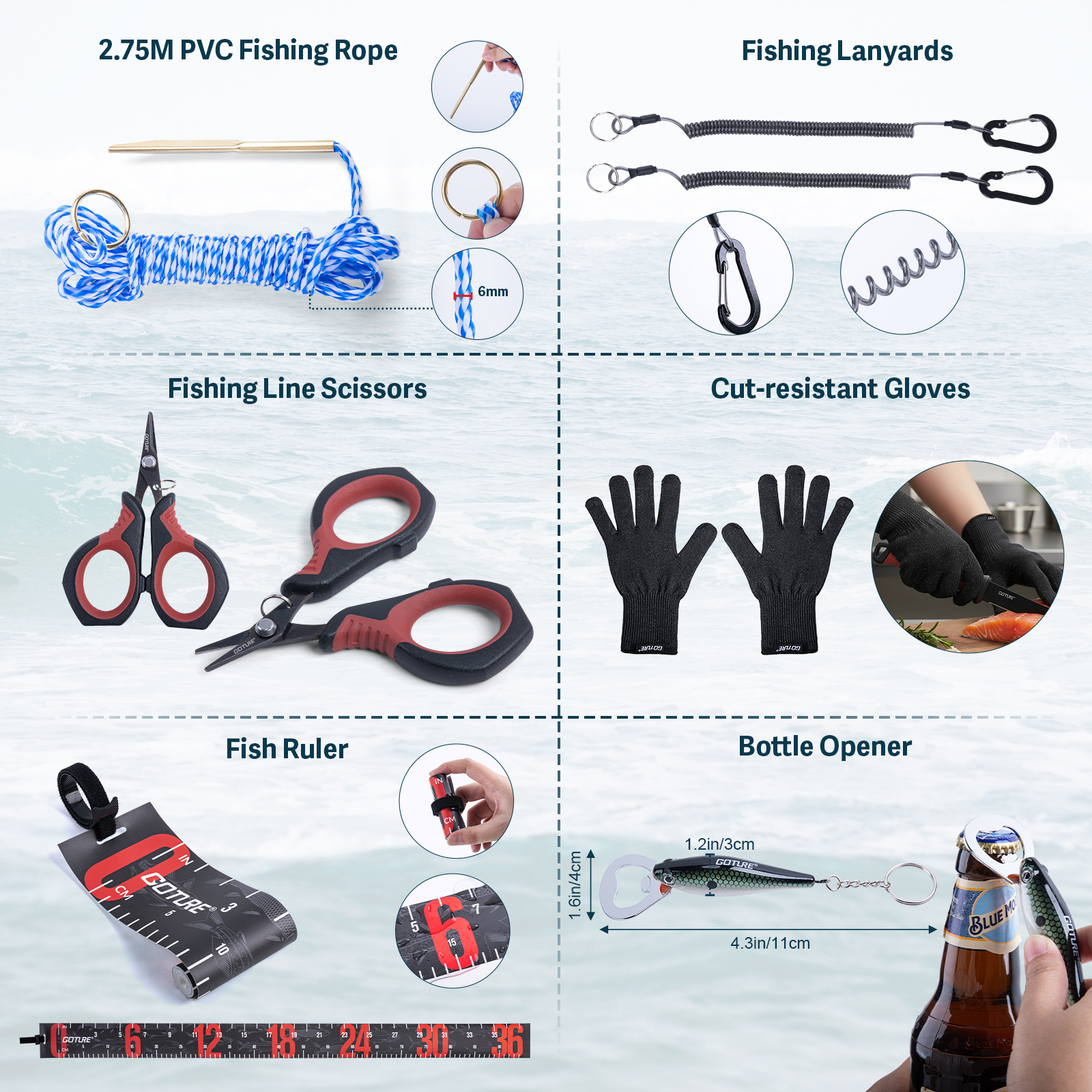 Goture Outdoor Fishing Accesso – обзор и цена Men Accessories Combo Gift