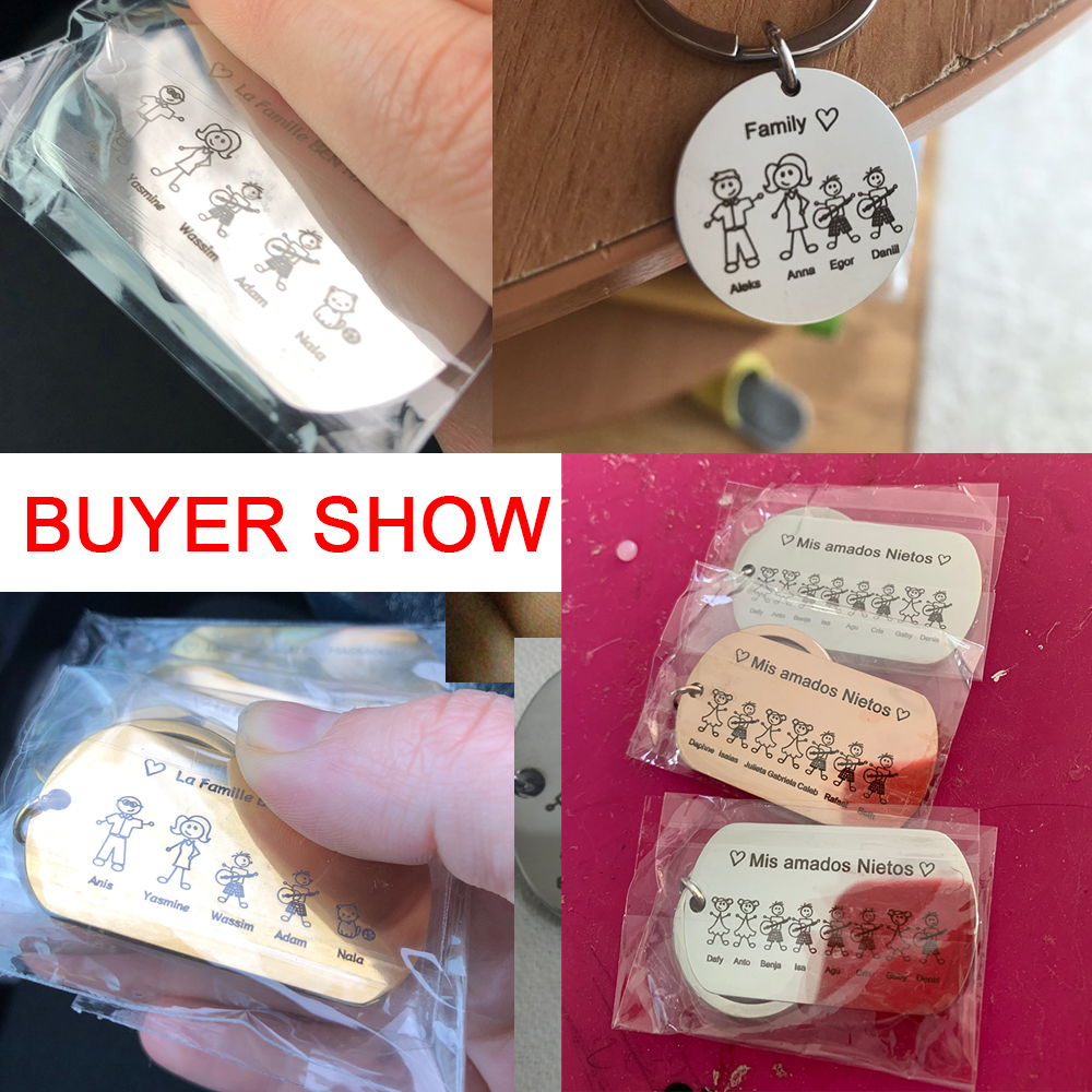 Family Personalized Keychain C – обзор и цена Men Accessories In Silver