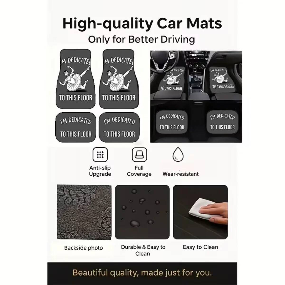 4Pcs Anti-Slip Car Floor Mats  – обзор и цена Men'S Accessories Vans