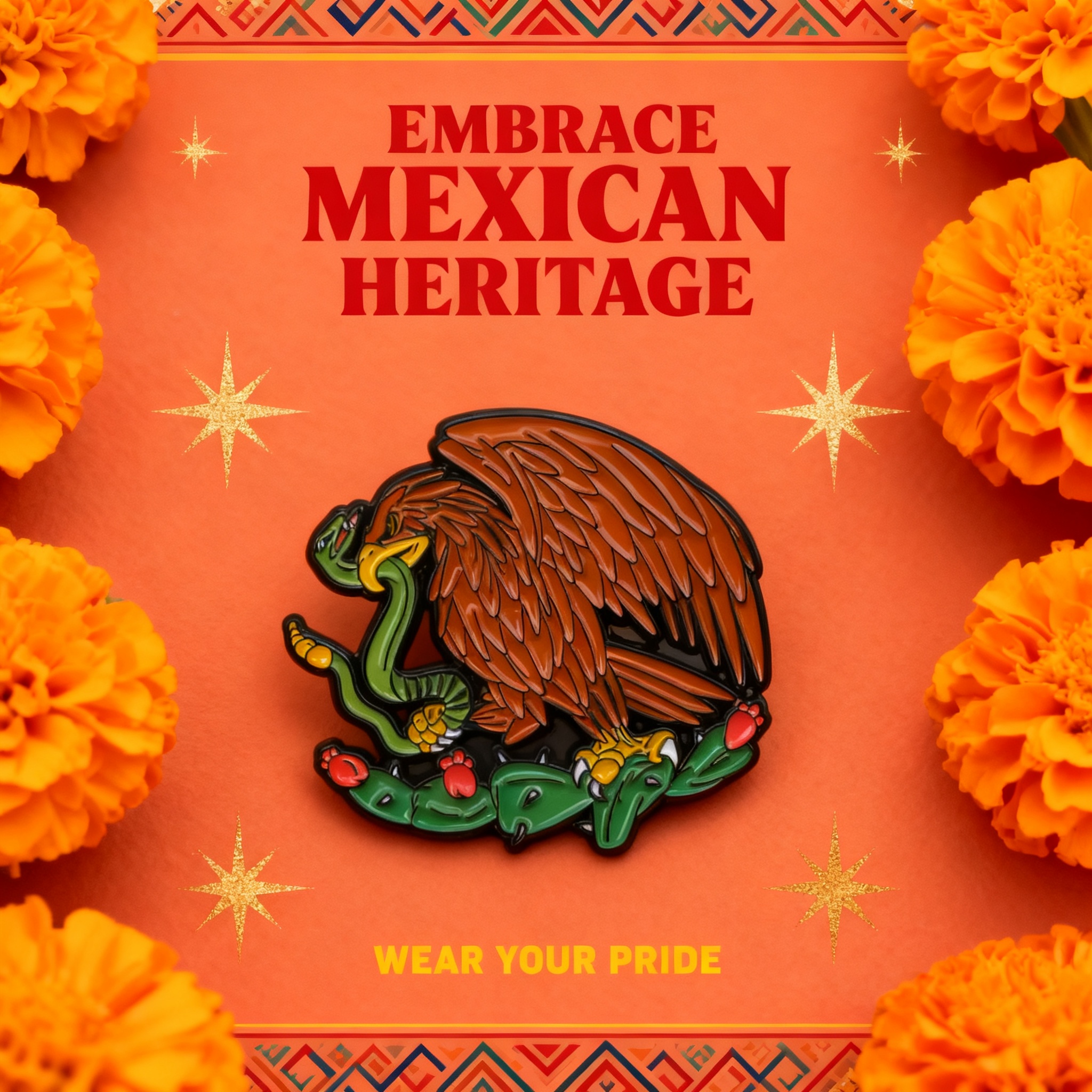 Mexican Eagle Enamel Pin Mexic – обзор и цена Men'S Accessories Backpack