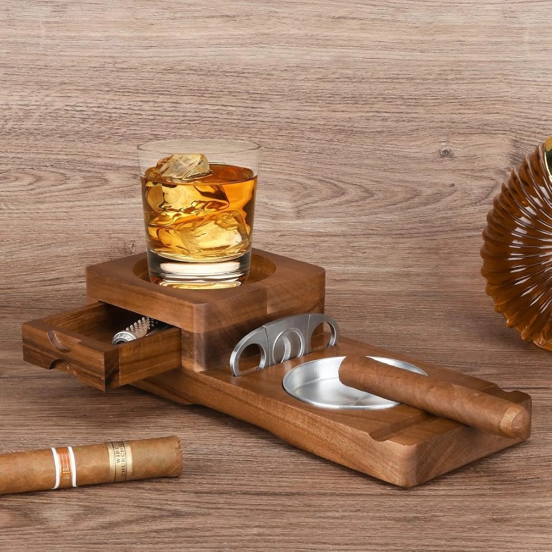 Multifunctional Solid Wood Cig – обзор и цена Men Accessories Drawer