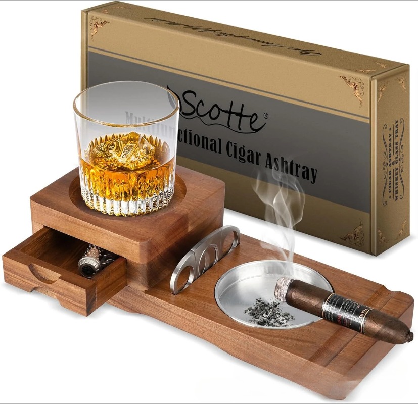Multifunctional Solid Wood Cig – обзор и цена Men Accessories Drawer
