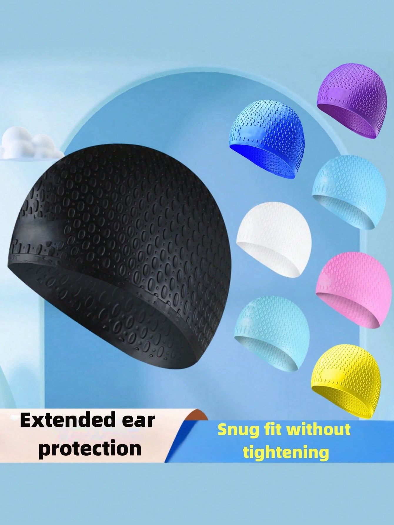 Large Silicone Swim Cap - Comf – обзор и цена Men'S Accessories Essentials