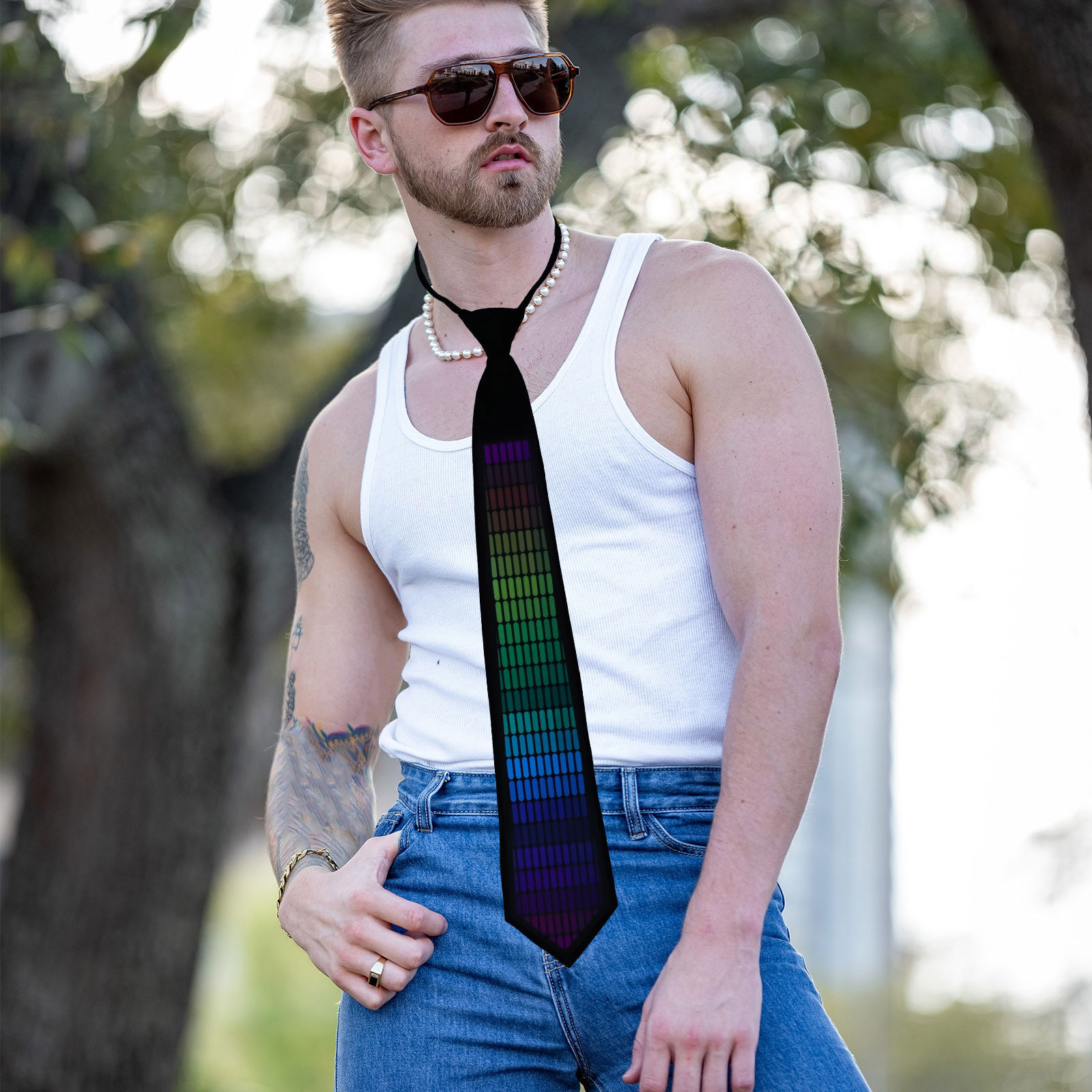 Light Up Sound Control Tie for – обзор и цена Men'S Accessories Essentials