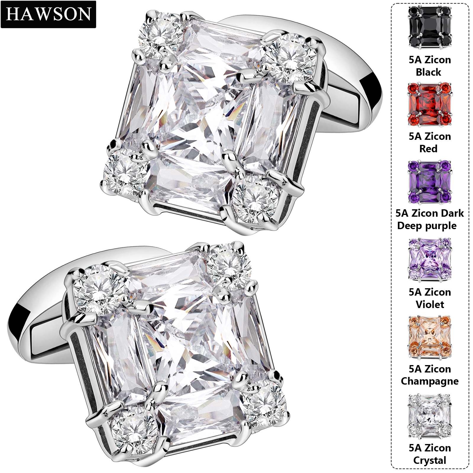 Trendy Cutting Zircon Cufflink – обзор и цена Men'S Accessories Best
