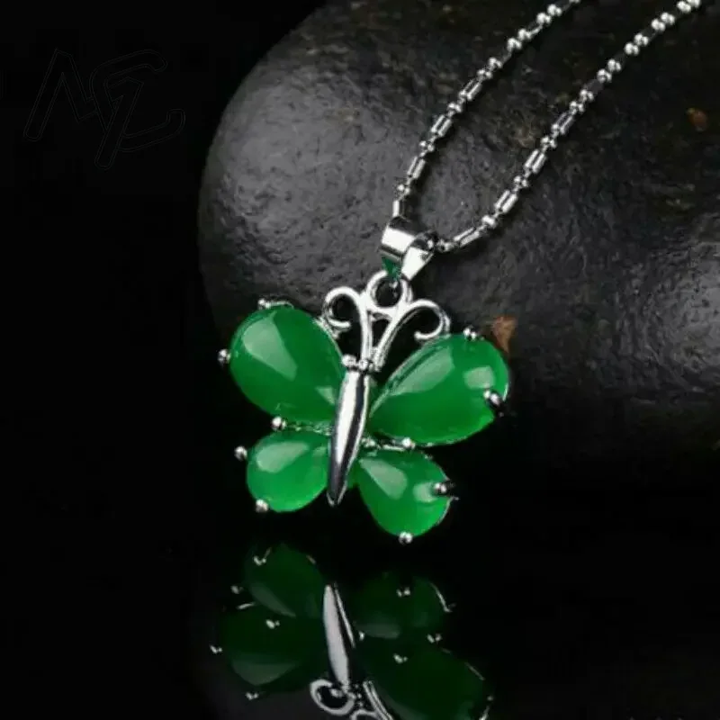 S925 Silver Green Jade Butterf – обзор и цена Men Accessories In Silver
