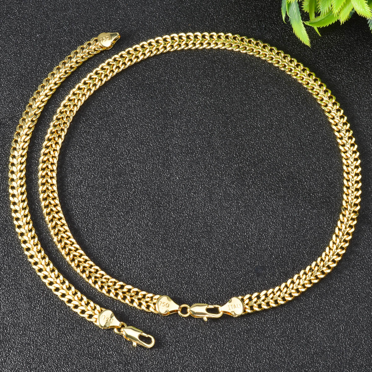 Curb Chain Jewelry Set 14K Gol – обзор и цена Men Accessories Combo Gift