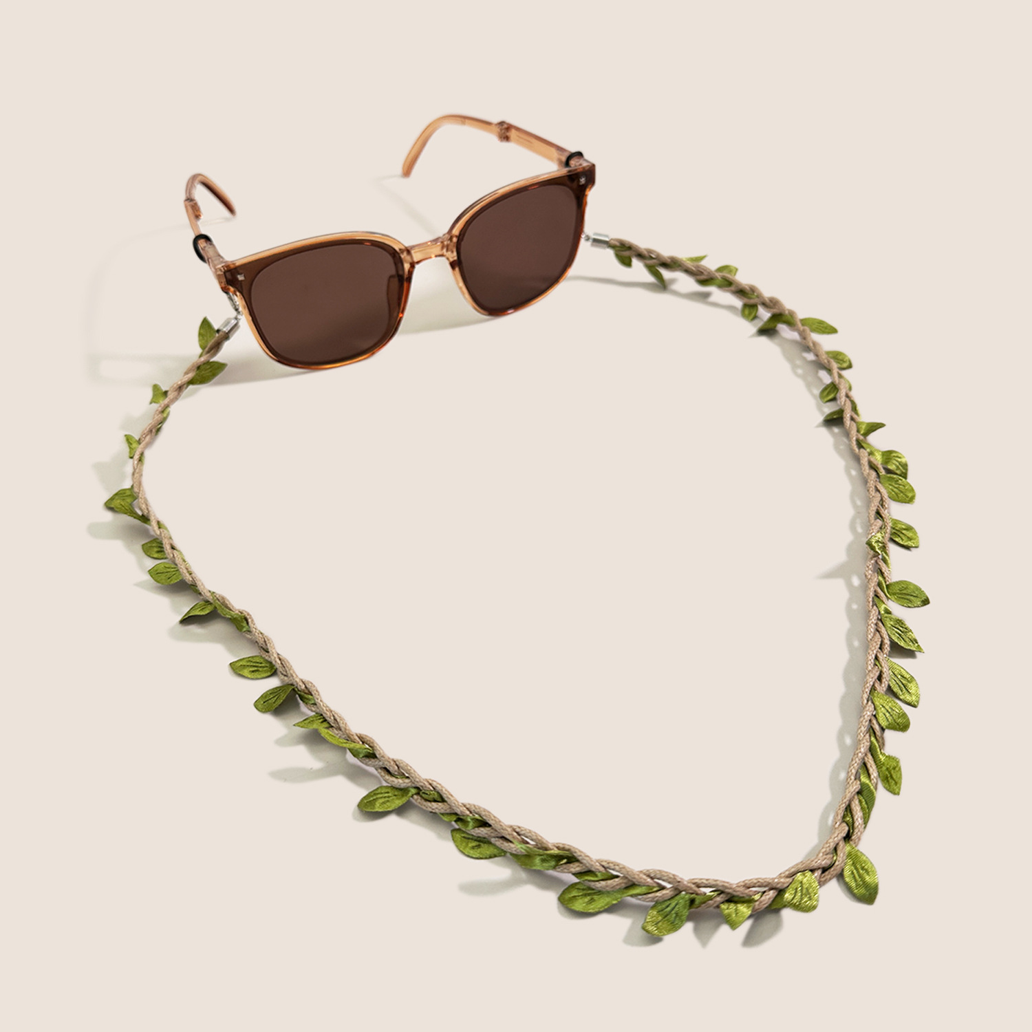 Boho Green Leaf Woven Sunglass – обзор и цена Men Accessories Neck Chain