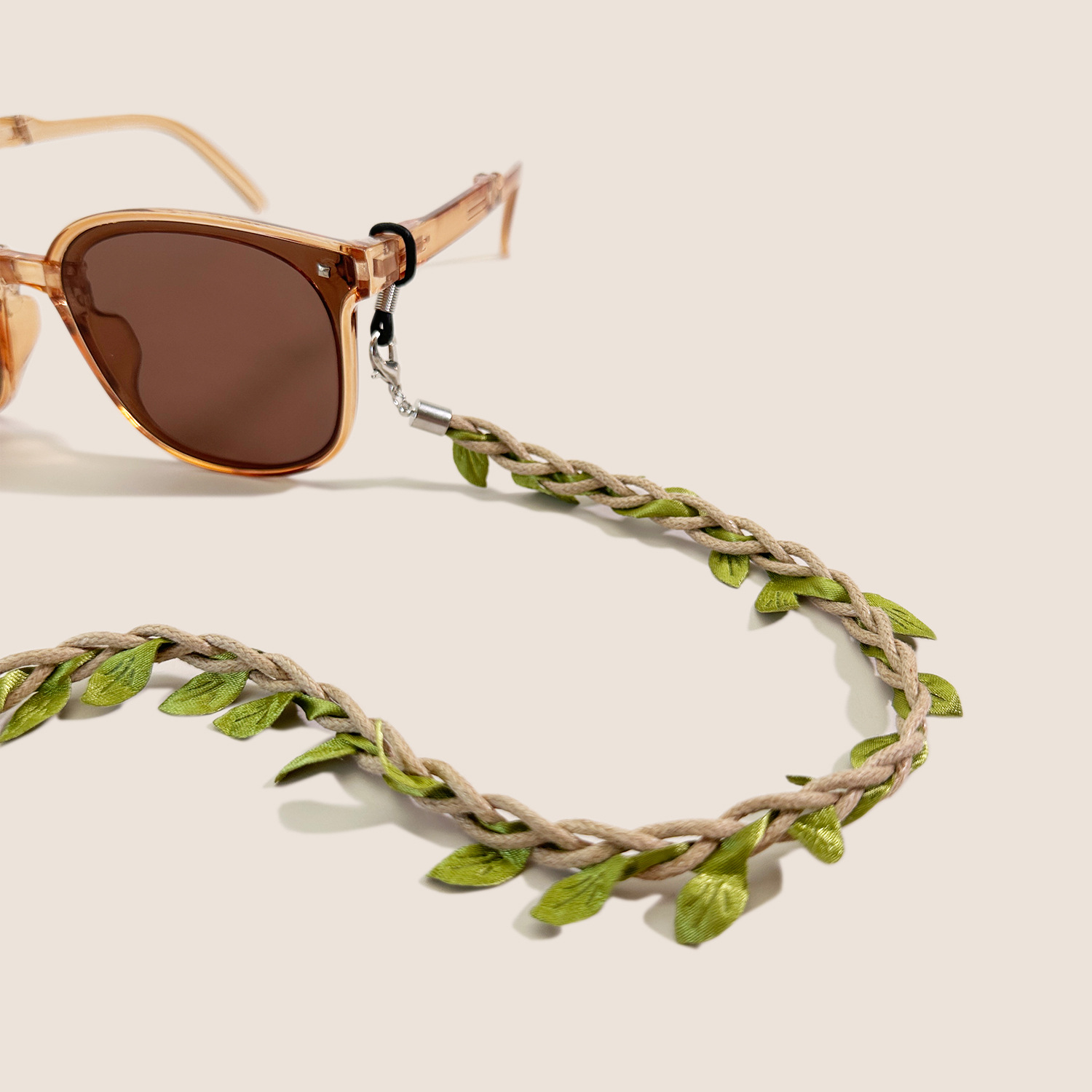 Boho Green Leaf Woven Sunglass – обзор и цена Men Accessories Neck Chain