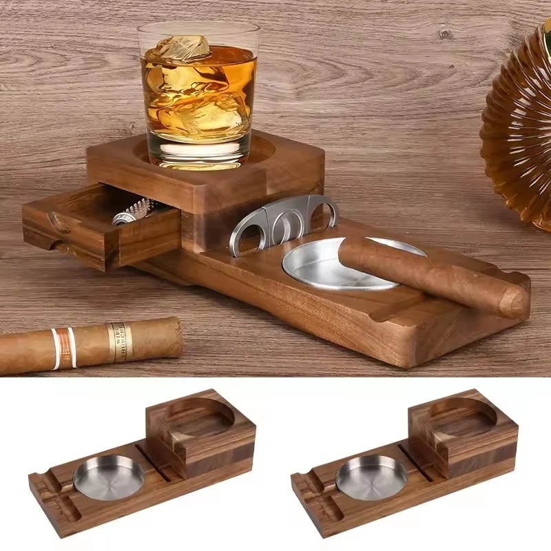 Wooden Cigar Ashtray with Draw – обзор и цена Men Accessories Drawer