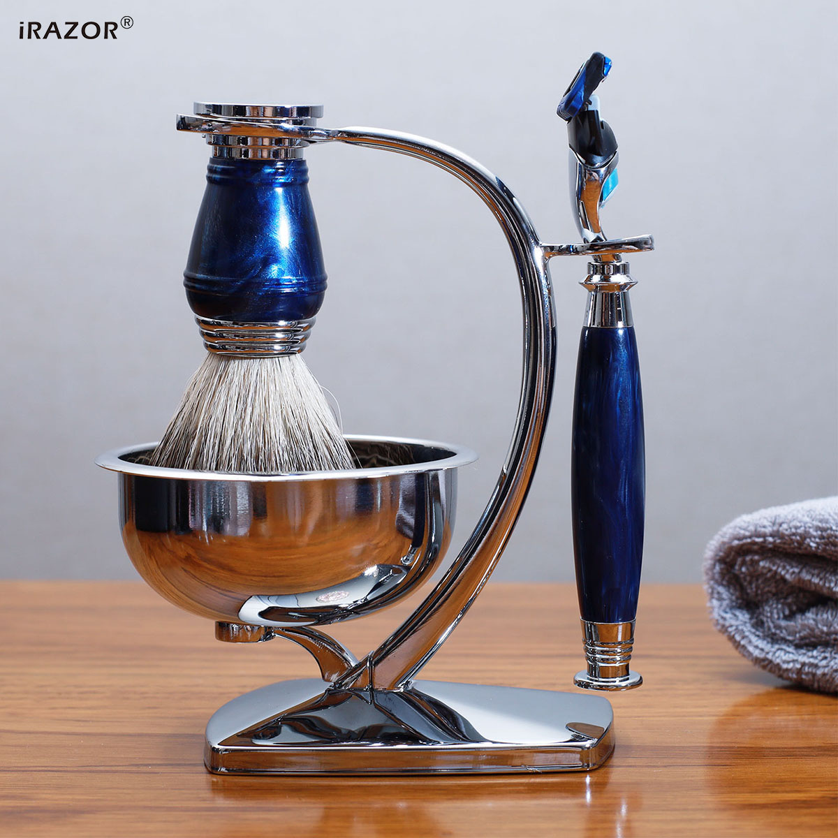 iRAZOR Royalblue Safety Razor  – обзор и цена Men Accessories Combo Gift