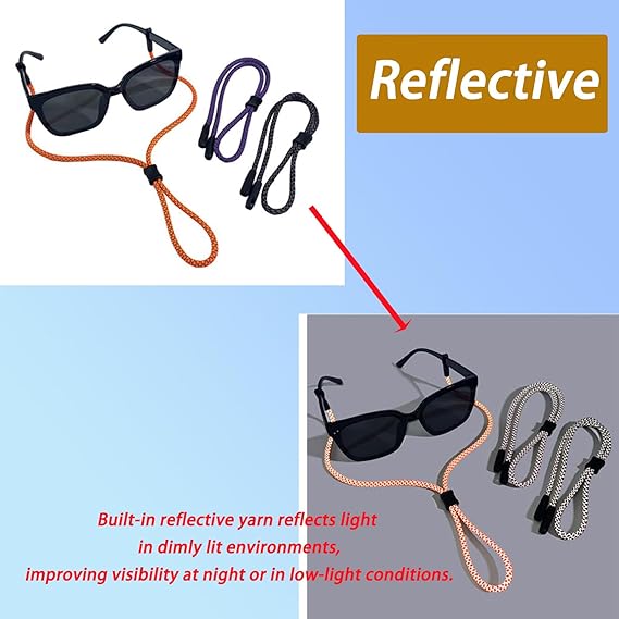 2 PCS Glasses Strap, Reflectiv – обзор и цена Men Accessories Neck Chain