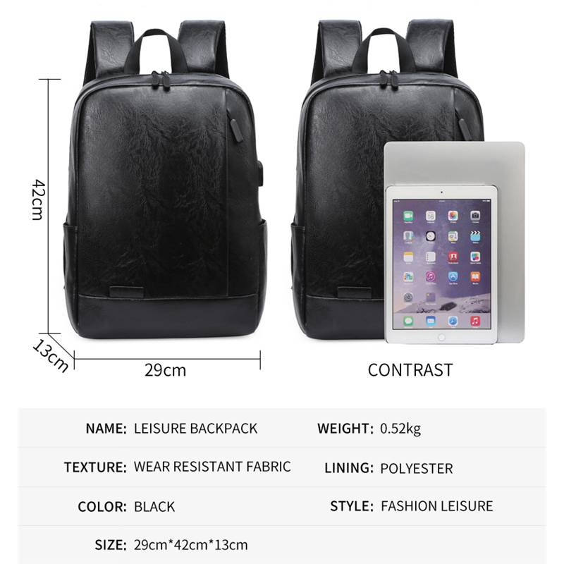 Men Fashionable Backpack PU Le – обзор и цена Men'S Accessories Backpack
