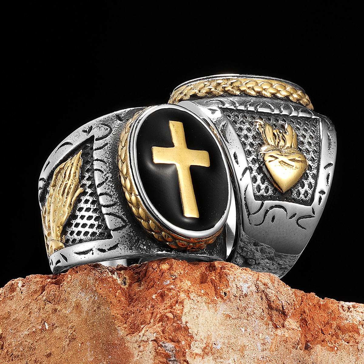 Praying Hands Cross Jesus Hear – обзор и цена Men'S Accessories Hand Bands