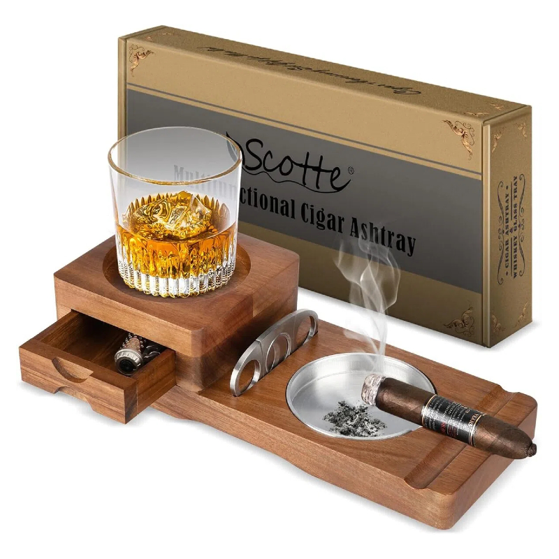 Ashtray Coaster Whiskey Glass  – обзор и цена Men Accessories Drawer