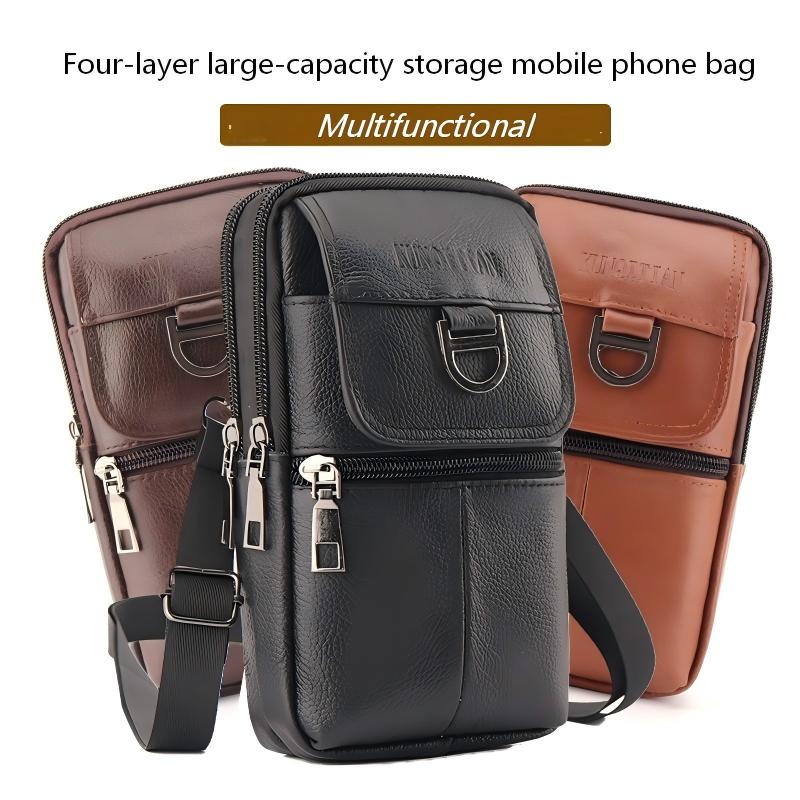 Men's leather waist bag - Larg – обзор и цена Men'S Accessories Backpack